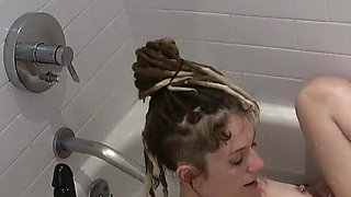 BBC Dildo Fuck Bath Starring Eva Fay.