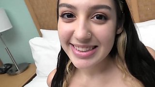Watch this HOT fucking Latina teen suck