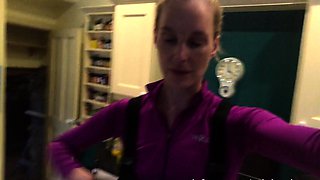 Amazing blonde german webcam milf high heel masturbation