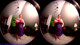 Sharon's Hot Strip Leaves Nithing To Your Imagination - Bbw Gilf