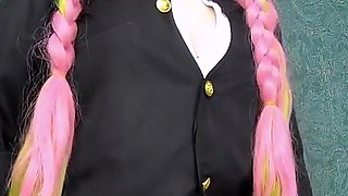 Mitsuri Kanroji Crosses Legs and Teases You with Her Big Ass