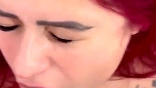 Fucked My Stepsister's Unfaithful Married Redhead Friend and Made Her Drink My Milk