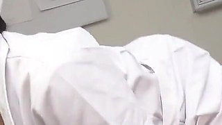 Japanese Nurse Blows and Rides Her Doctor Big Dick in the Hospital