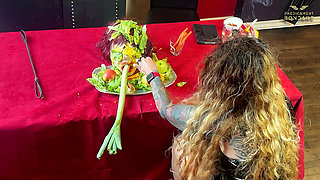 Humiliating the Slave at the Dining Table - Slave’s Head on a Platter (221)