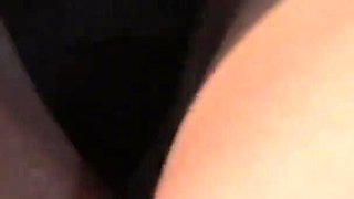 Starla Sterling fucks her black cock in her mouth and then in her pussy and makes him cum