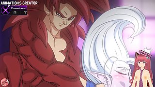 Goku and Chi-Chi get down in an epic dragon ball z hentai battle