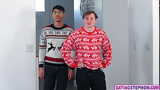 Sexy stepmom MILFs filled by stepsons