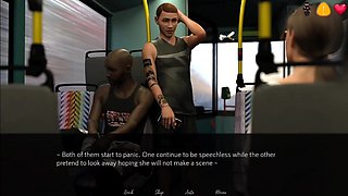 Stepsister Have a Some Fun with Stranger Guys in the Bus