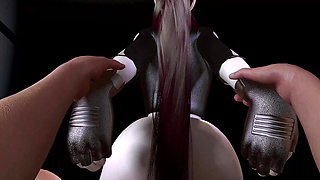 3D Japanese yoga teacher naked her hot body sucking my big cock