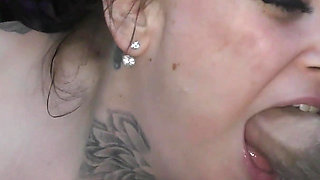 Tattooed Sluts From the UK Sucking Some Hard Cocks Outdoors