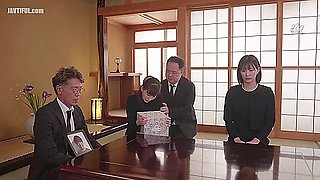 Japanese Teen 18+ Widow Is Fucked By Stepbrother In Law And Stepfather In Get Her Pregnant For A New Heir - Akari Mitani