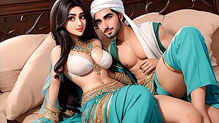 Cherry girl has her first nude love session with her boyfriend