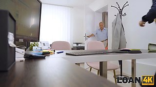 Loan4k. top-notch fantastic tramp cheats on her old hubby with loan manager