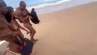 Wild Latina Teens Getting Hot and Naked on the Beach