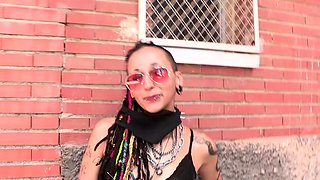 Small titted amateur girl with a magic wand