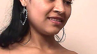 Skinny Latina Teen Cindy in Interracial Big Black Cock in Tight Pussy