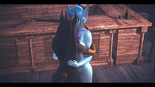 Furry Hentai Pokemon - Glaceon Hardsex with Anubis the Dog - Japanese Asian Manga Anime Film Game Porn