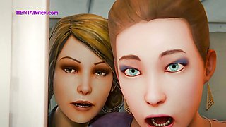 While I'm fucking my Wife, the Two Neighbor Girls are Peeking - 3D Exclusive Anime HQ