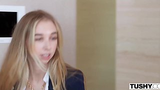 Gorgeous Busty Asian Babe Bends Flexible for Deep Anal Ass Stretching Pound