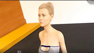 Misskitty2k shows off camel toe in this university-themed animation