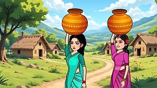 Desi Village Friends Hardcore Fuck - Hindi Cartoon Sex Story with Big Cock & Big Ass