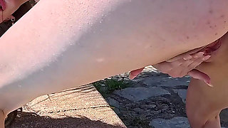 Super Slim Babe Pleasing Her Tight Pussy