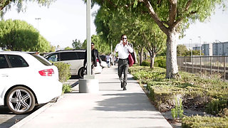 ADULT TIME - Smoking hot Nanny Shane blair gets the craziest facial from her boss!