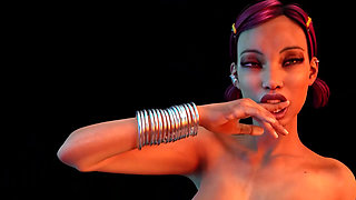 Wearing Latex futanari Animated Girl Merciless Face Fucks A Busty Redheaded Lesbian