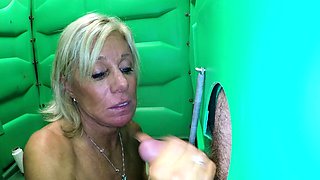 Charlie glory hole blowjob