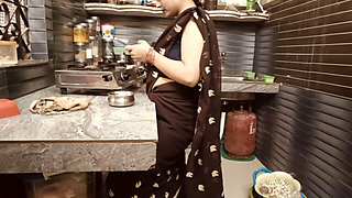 Caught hot and beautiful bhabhi watching porn in the kitchen. Then bhabhi had to give me her pussy .