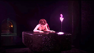 Beautiful young woman fucked in a mystical dungeon