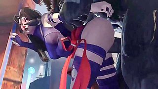 Psylocke X Venom Compilation With Car Toon