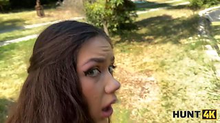 Watch Vixi Rafi cheat on her husband with a stranger in the park and get a hot POV deepthroat