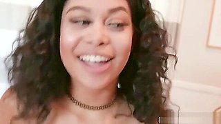 teen 18+ ebony babysitter gets her pussy licked and fucked by boss