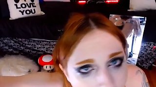 Blonde tight pussy babe solo toy fun in glamour masturbation