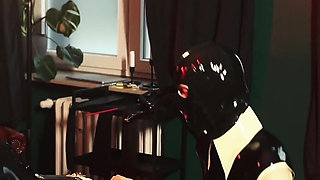 Slave with Rubbers Finest Mask