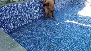 Desi Young Hot Couple Home-made Romance Strong Strokes Doggy Style Fucking In Outdoor Swimming Pool