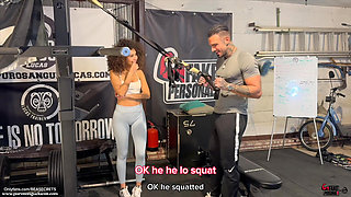 Fake Personal Trainer with Beatrice Segreti Fucking a Teen Curly Brunette After a Workout