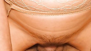 Hairy PUSSY MILF with BIG TITS getting HUGE ACCIDENTAL CREAMPIE !!