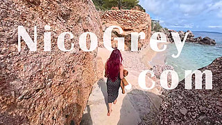 Public POV Redhead Getting Railed - Flexible British with Natural Ass Gets a Facial