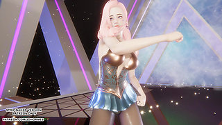 MMD HYOLYN - Wait Seraphine Sexy Kpop Dance League of Legends Hentai Uncensored 4K 60FPS