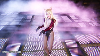 [mmd] Meovv - Meow Ahri Sexy Kpop Striptease League of Legends Hentai