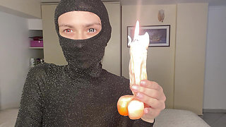 Masked Candle Tease, Soft Femdom & Erotic Play with Toy Flame, Daniella's OF Preview
