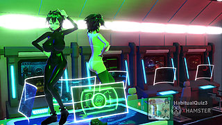 mmd r18 Hi-Fi-Raver Deep Space fuck hard big dildo 3d hentai sex dance HMW cheating wife cosplay