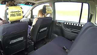 Beauty Squirts All Over the Cab
