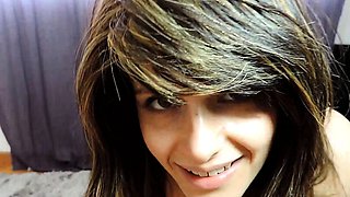 Small titted teen masturbating