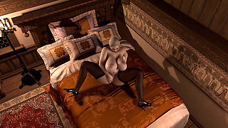 Elizabeth Masturbating Fingering Her Pussy and Her Ass