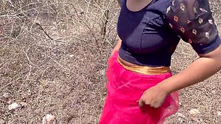 Wild and brutal outdoor sex with big-boobed housewife Dpdose in the jungle
