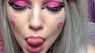 Sweet Emo Girl Vasya Sylvia Tests Her Holes for Strength - Double Penetration