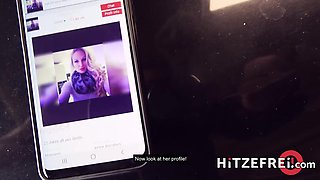 Filthy car park fuck with blonde silicone chick Angel - Hitzefrei